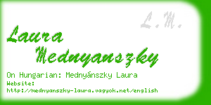 laura mednyanszky business card